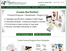 Tablet Screenshot of elegantmemorials.com